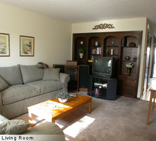 Living room of apartments for lease, rent in Columbus, Ohio